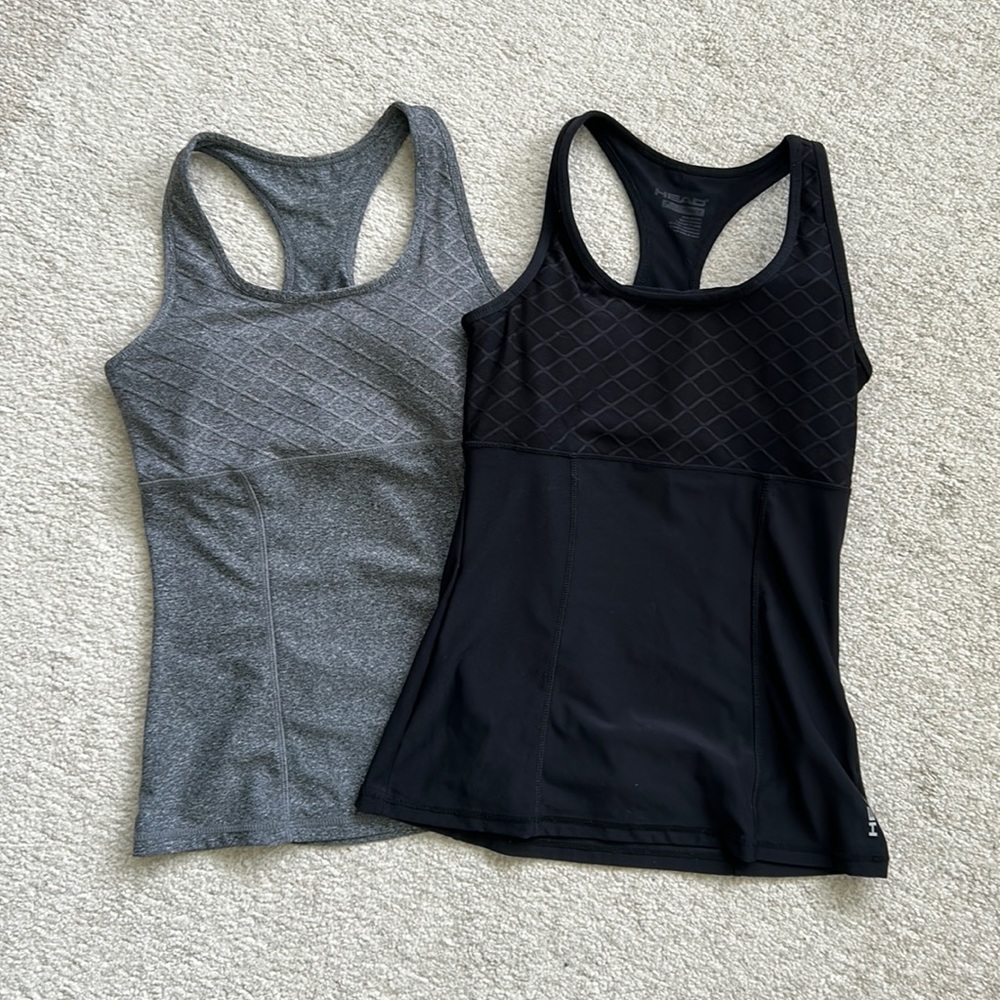 Head activewear tank top bundle, size S.